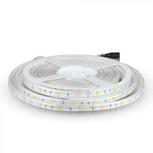 6W/m LED juosta, 30LED/m, 3000K, IP65, 5 metrų ritė