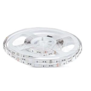 10W/m LED juosta V-TAC, 24V, 60LED/m, 3000K, 5 metrų ritė