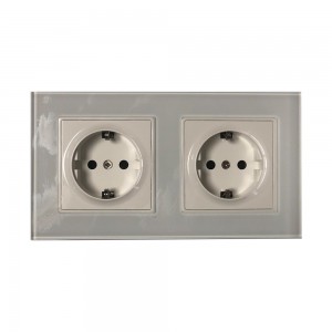 Kištukinis lizdas, 16A, 2-vietis, baltas