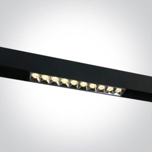 22W LED šviestuvas į magnetines sistemas MAXI, juodas, 3000/4000K, 48V, 38°, DALI, 42102BL/B/V