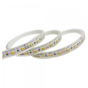10W/m LED juosta, 24V, 60LED/m, IP65, 6500K, 5 metrų ritė