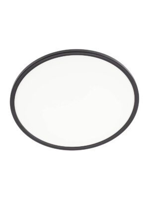 24W LED plafonas MEMO, matinės juodos sp., 3000/4000/6500K