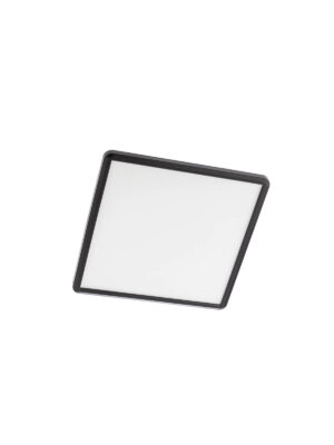 24W LED plafonas MEMO, matinės juodos sp., 3000/4000/6500K, IP54