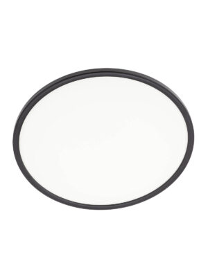 24W LED plafonas MEMO, matinės juodos sp., 4000K