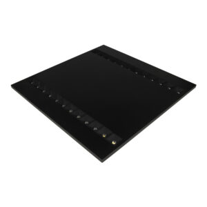 27,5W LED panelė LOUVER, juoda, 4000K, 60x60cm