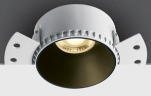 Užglaistomas šviestuvas, GU10, baltas, be reflektoriaus, 10105RM