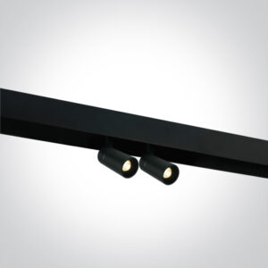2x6W LED šviestuvas į magnetines sistemas MINI/MIDI/MAXI/P&P, juodas, 3000/4000K, 48V, 38°, DALI, 42108AL/B/V