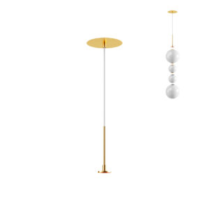 30W įleidžiamo montavimo LED šviestuvo korpusas BILIA, žalvario sp., IP44, dimeriuojamas, gaubtai perkami atskirai, SKBR01BS