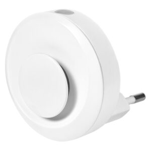 0,31W LED naktinis šviestuvas LUNETTA, baltas, 3000K, su judesio ir šviesos jutikliu