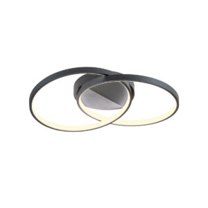 33W LED paviršinis šviestuvas ESPIRAL, juodas, 3000K, dimeriuojamas, 01-2680