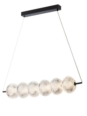 36W LED pakabinamas šviestuvas VENTURA, juodas, 3000K