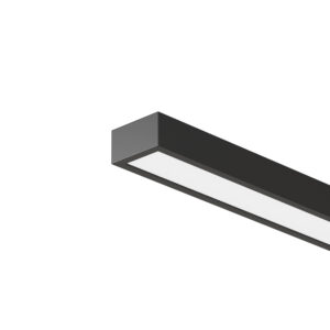 36W LED sieninis šviestuvas HORIZON, juodas, 3000/4000K, IP44, 01-3794