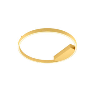 37W LED paviršinis šviestuvas FEBE, matinės aukso sp., 3000K, dimeriuojamas, 01-2841