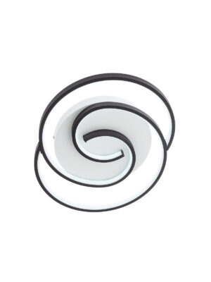 38W LED paviršinis lubinis šviestuvas INTERSIA, juodos/baltos sp., 3000/6000K, dimeriuojamas