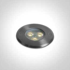 3W LED įleidžiamas į žemę šviestuvas, plieno sp., 3000K, IP67, dimeriuojamas, 69076A/W