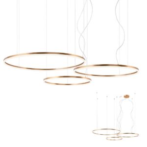 40,5W + 55W + 68W LED pakabinamas šviestuvas ORBIT, bronzos sp., 4000K, DALI, 01-1925-DALI