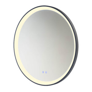 48W LED šviestuvas - veidrodis VANITY, juodas, 3000/4000/6000K, dimeriuojamas, IP44, 01-3826