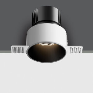 6,5W LED užglaistomas šviestuvas, juodas, 3000/3500/4000K, IP54, dimeriuojamas, 10107BT/B/V