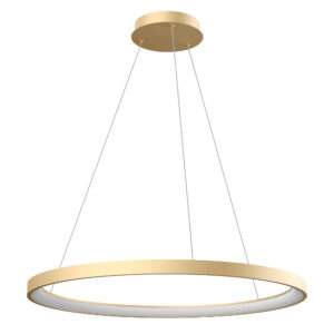 60W LED pakabinamas šviestuvas ICONIC, matinės aukso sp., 3000/4000K, dimeriuojamas, 01-3915