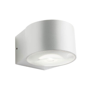 6W LED sieninis lauko šviestuvas LOG, baltas, 3000K, IP65, 90060