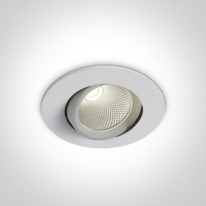 7W LED įleidžiamas, pakreipiamas šviestuvas, baltas, 3000/3500/4000K, 11107B/W/V