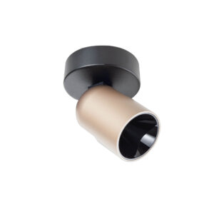 8,5W LED paviršinis šviestuvas KOBE, juodos/kavos sp., 2700K, dimeriuojamas, 01-4211