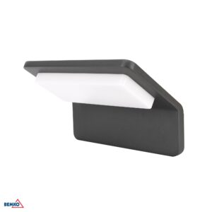 8,5W LED sieninis fasado šviestuvas VALANT, pilkas, 3000K, IP65