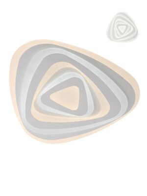 90W LED paviršinis šviestuvas STRATOS, baltas, 3000/6000K, dimeriuojamas