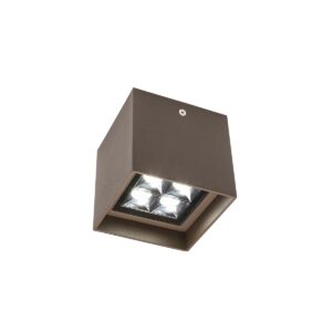 9W LED paviršinis lauko šviestuvas HUB, tamsiai rudas, 3000K, IP54, 90230