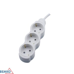 Ilgintuvas, 3-vietis, 3m, baltas, max 3500W