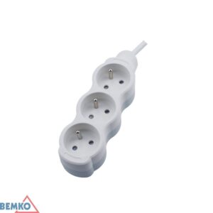 Ilgintuvas, 3-vietis, 5m, baltas, max 2300W