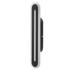 17W paviršinis vonios šviestuvas, juodas, 3000-6500K, išmanus+WiFi valdymas