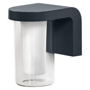 10W LED lauko sieninis šviestuvas, tamsiai pilkas, 3000K, išmanus+WiFi valdymas