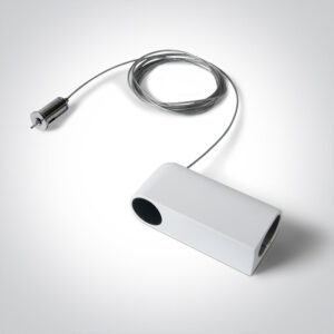 Magnetinių bėgelių P&P laikiklis - užbaigimas, baltas, 42004PB/W