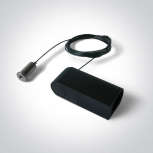 Magnetinių bėgelių P&P laikiklis - užbaigimas, juodas, 42004PB/B