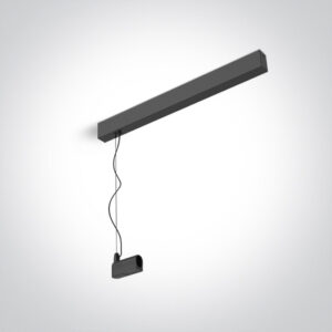 Magnetinių bėgelių P&P laikiklis - užbaigimas su maitinimo šaltinio baze, juodas, 42004PC/B