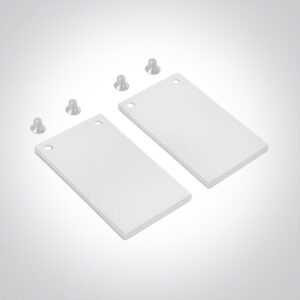 Magnetinių sistemų bėgelio MIDI užbaigimai, balti, 2vnt., 42022B/W