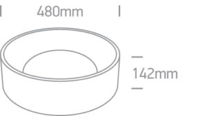 35W LED plafonas, baltu korpusu, 2700/3000/4000K, 67452/W/V