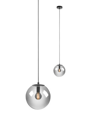 Pakabinamas šviestuvas BOLDY, E14, juodos/dūmų sp.