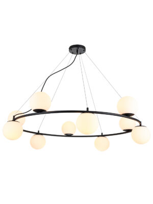 Pakabinamas šviestuvas BOWLING, E14, juodas