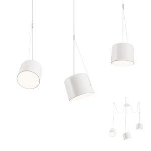 Pakabinamas šviestuvas DODO, E27, baltas, 01-1825