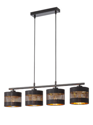 Pakabinamas šviestuvas FLINT, E27, matinės juodos sp.