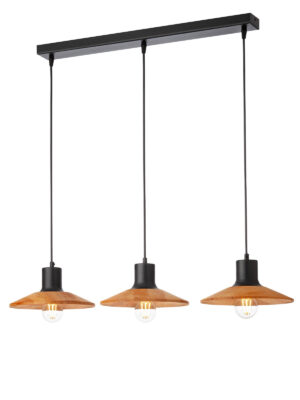 Pakabinamas šviestuvas FRESNO, E27, juodas