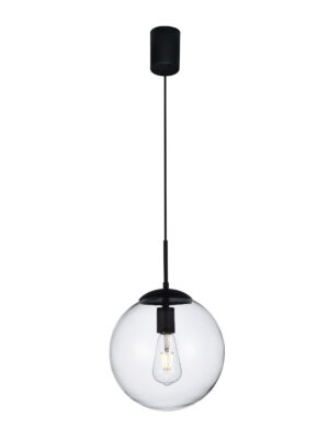 Pakabinamas šviestuvas GLOBAL, E27, juodas