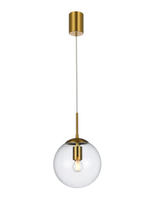 Pakabinamas šviestuvas GLOBAL, E27, žalvario sp.