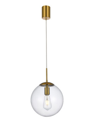 Pakabinamas šviestuvas GLOBAL, E27, žalvario sp.