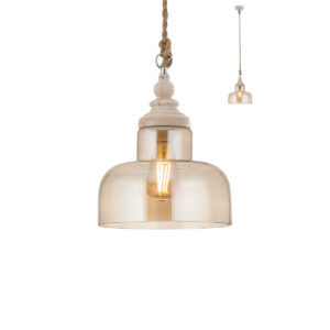 Pakabinamas šviestuvas KASHI, E27, šampano sp., 01-2118