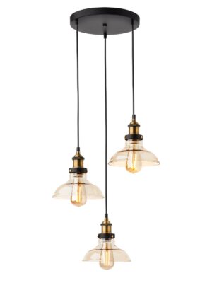 Pakabinamas šviestuvas SAVILLE, E27, šampano sp.