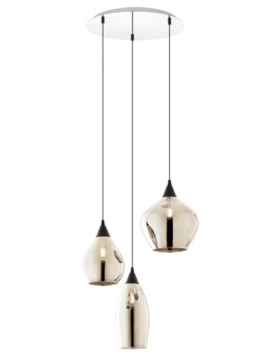 Pakabinamas šviestuvas TANNER, E14, chromo/dūmų sp.