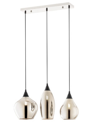 Pakabinamas šviestuvas TANNER, E14, chromo/dūmų sp.